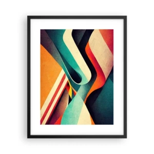 Poszter fehér keretben - Intenzív kompozíció - 40x50 cm