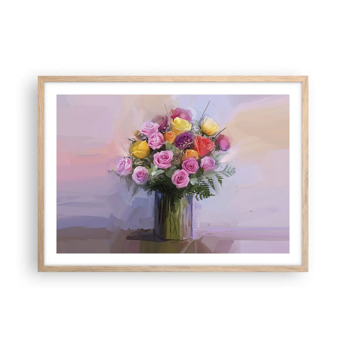 Poszter világos tölgy keretben - Megtartott szépség - 70x50 cm