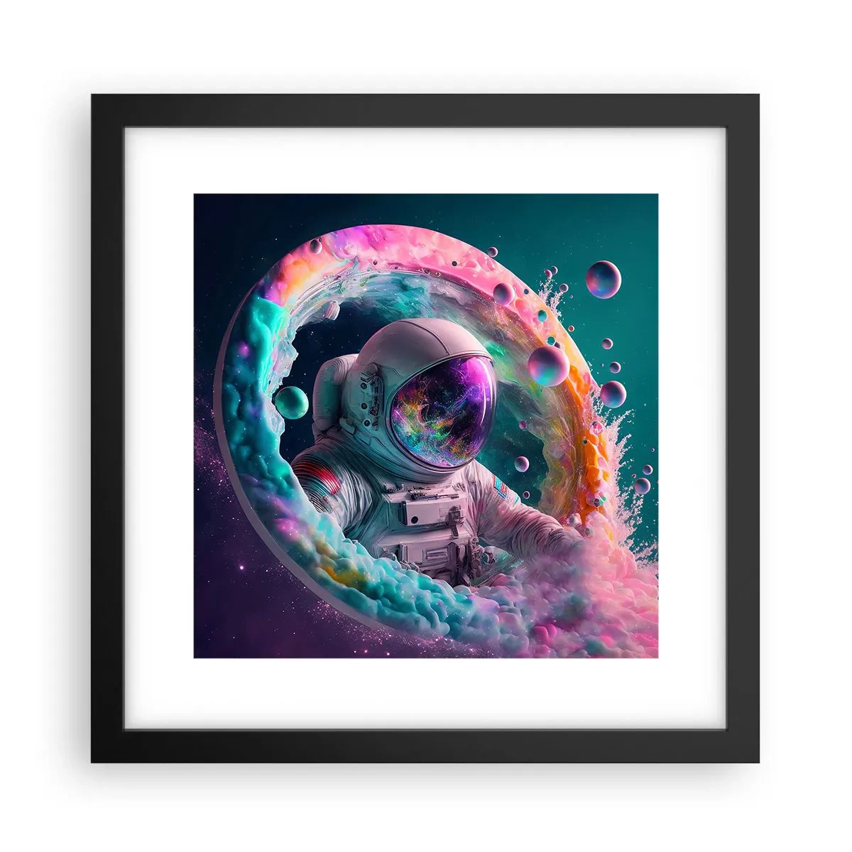 Poszter fehér keretben - Csillagkapu - 30x30 cm