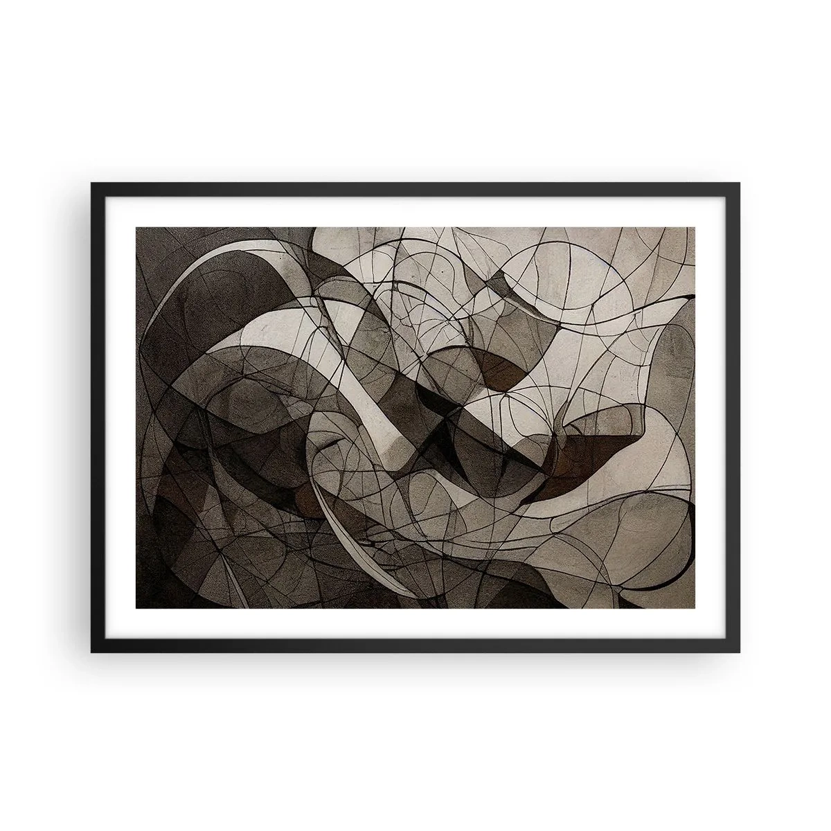 Poszter fehér keretben - A föld színeinek keringése - 70x50 cm