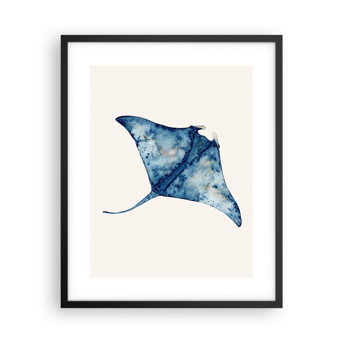 Poszter fehér keretben - Élet kékben - 40x50 cm