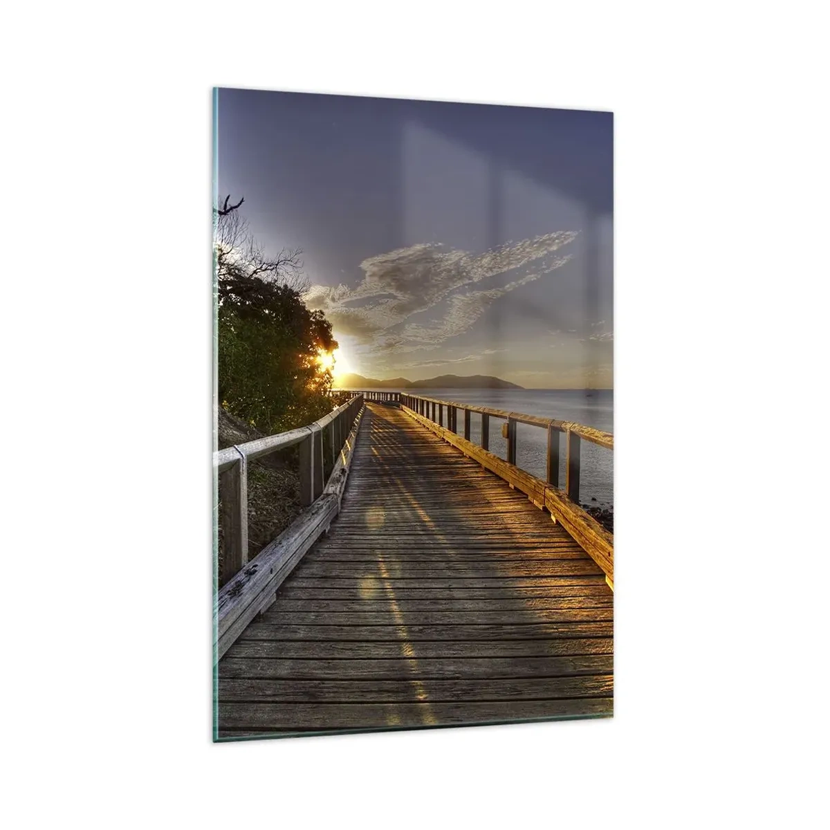 Üveg kép - Menj, menj a nap felé - 80x120 cm