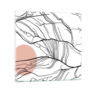 Üveg kép - Gallyak hálójában - 50x50 cm