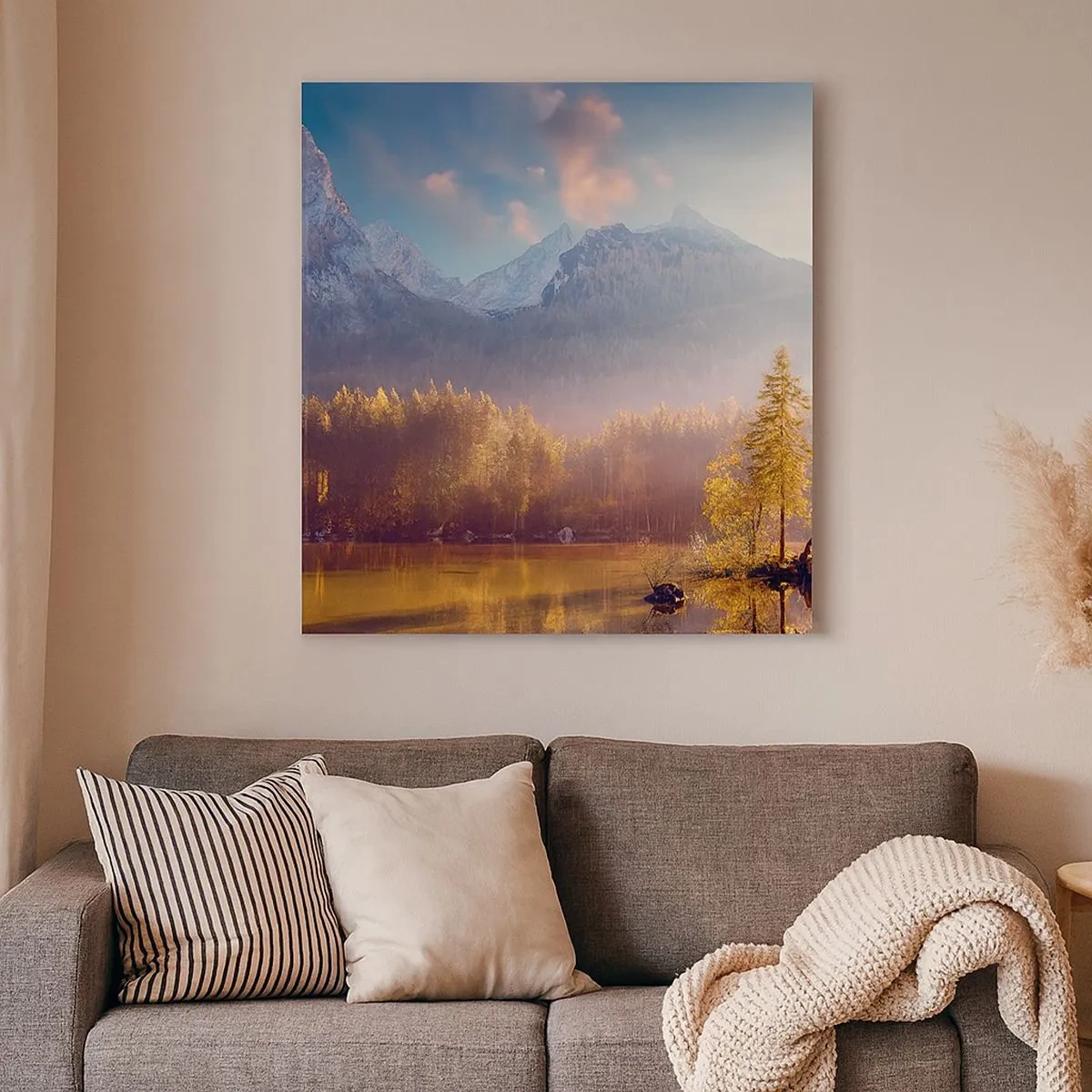 Vászonkép - A hegyekben és völgyekben - 30x30 cm