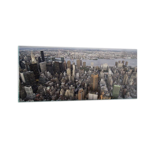 Üveg kép - Korunk dobogó szíve - 100x40 cm