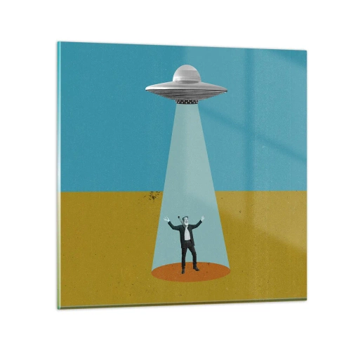 Üveg kép - Közeli találkozás - 40x40 cm