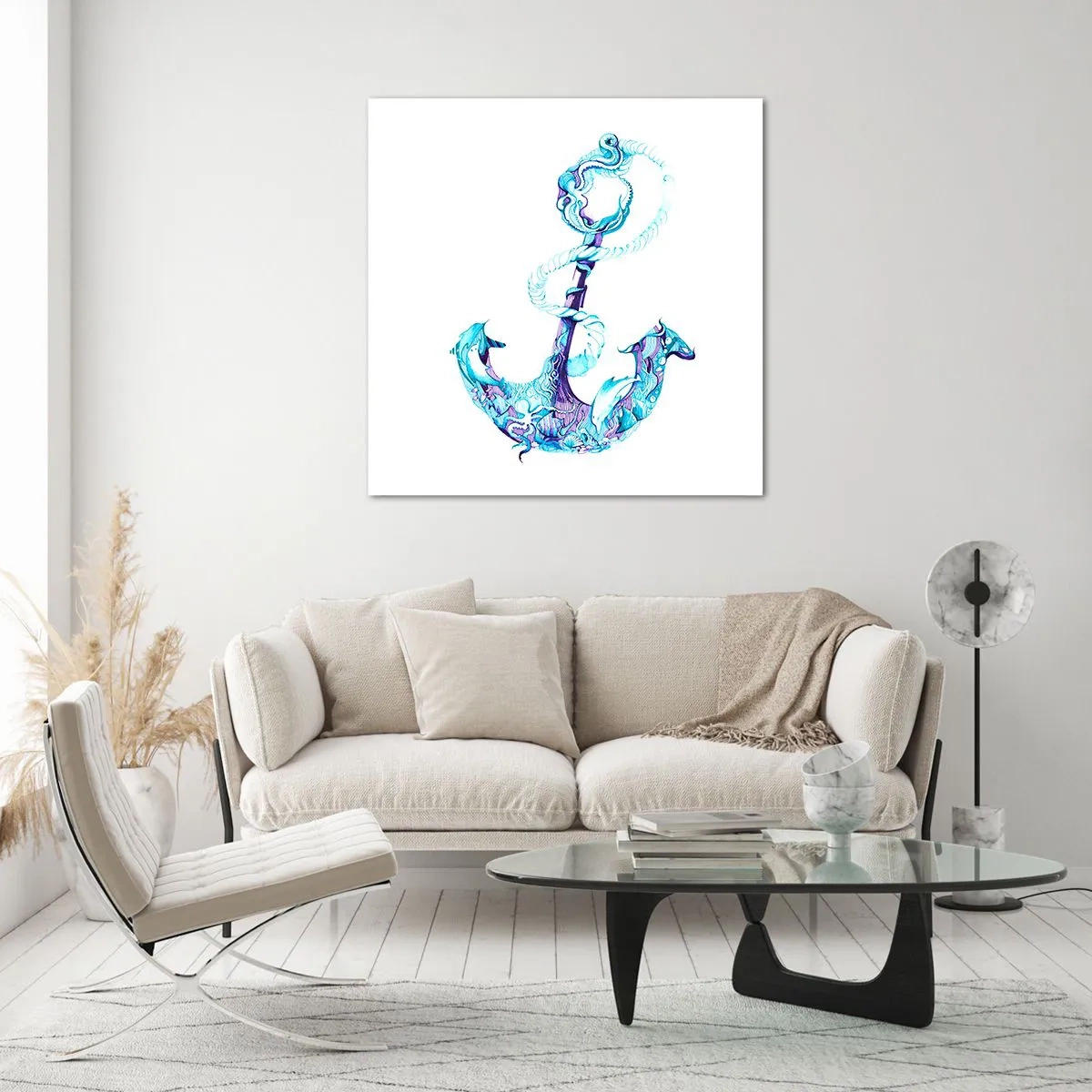 Üveg kép - A tenger titkainak bizalmasa - 70x70 cm