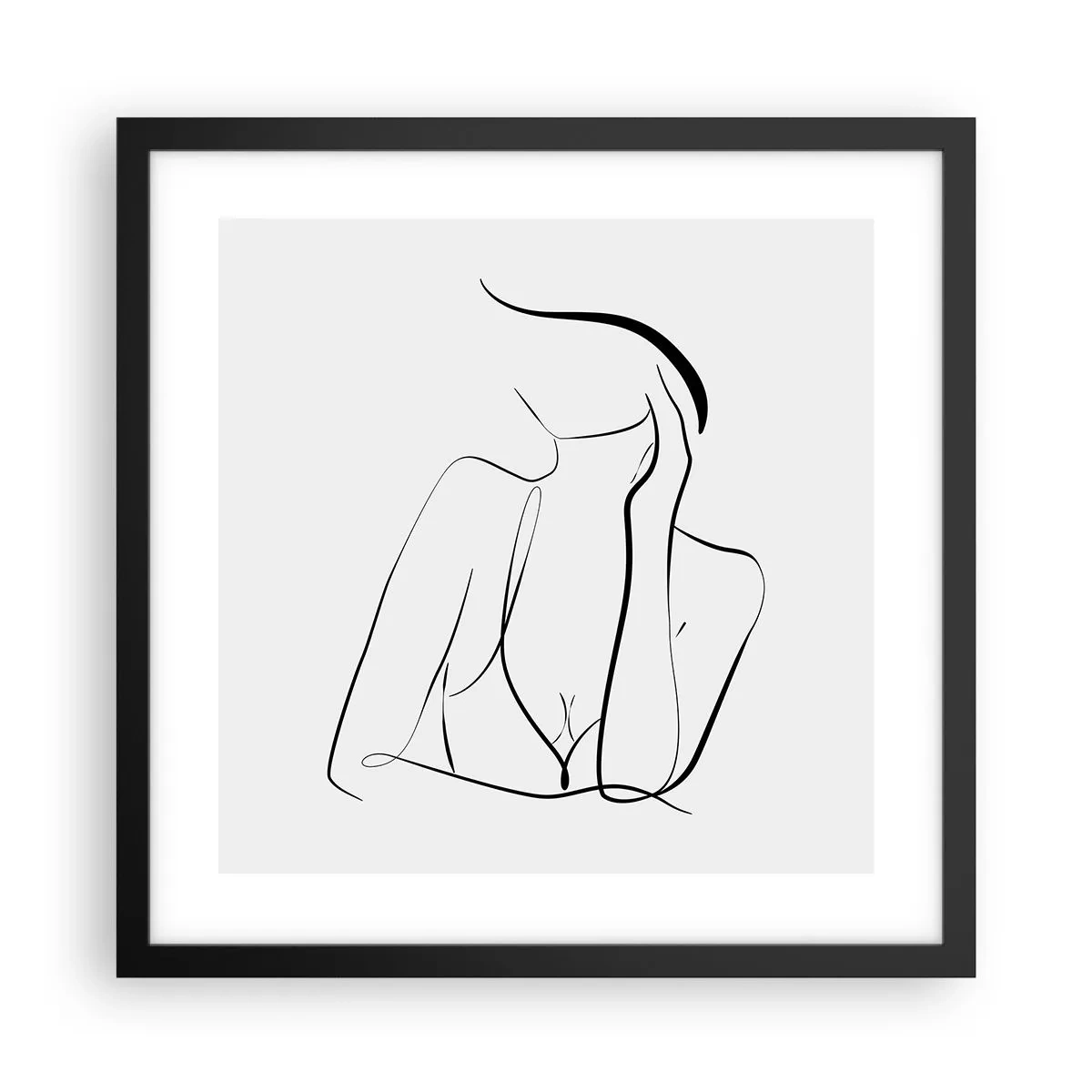 Poszter fehér keretben - Az álmok hullámán - 40x40 cm