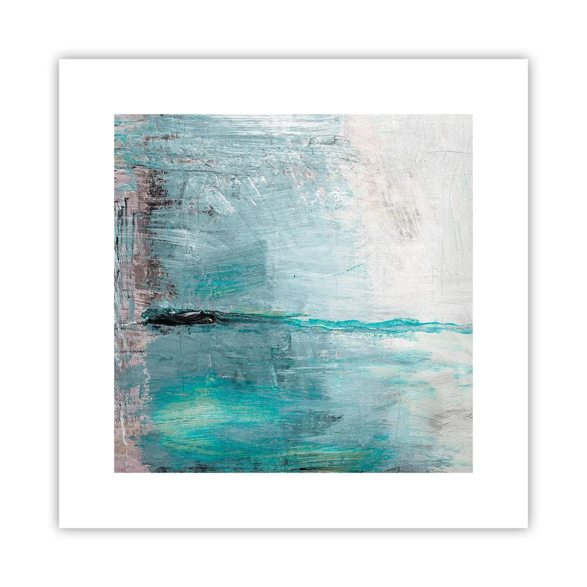 Poszter - Vízszintesen kék színben - 30x30 cm