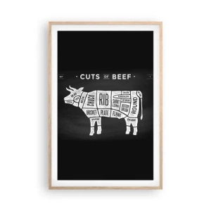 Poszter világos tölgy keretben - Mészáros ábécéskönyve - 61x91 cm