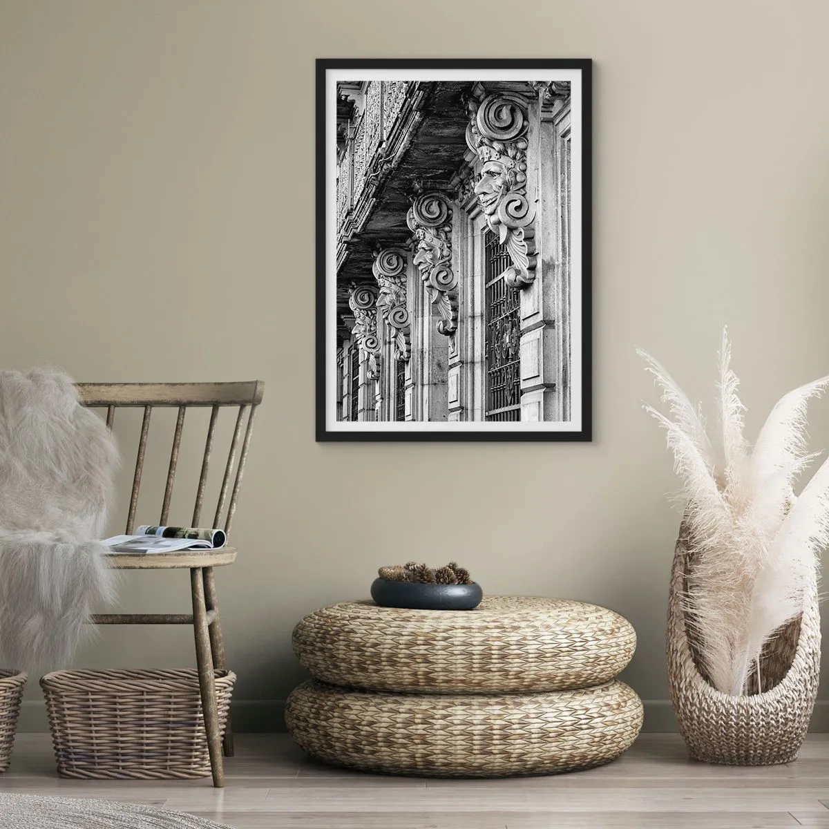 Poszter fehér keretben - Csodálatos Barcelona - 50x70cm - Csodálatos Barcelona - Modern fali dekoráció nappalihoz és hálószobához ARTTOR