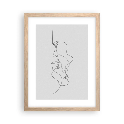 Poszter világos tölgy keretben - Gyászos sóvárgás - 30x40 cm