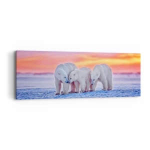 Vászonkép - Elég a családi meleg - 90x30 cm