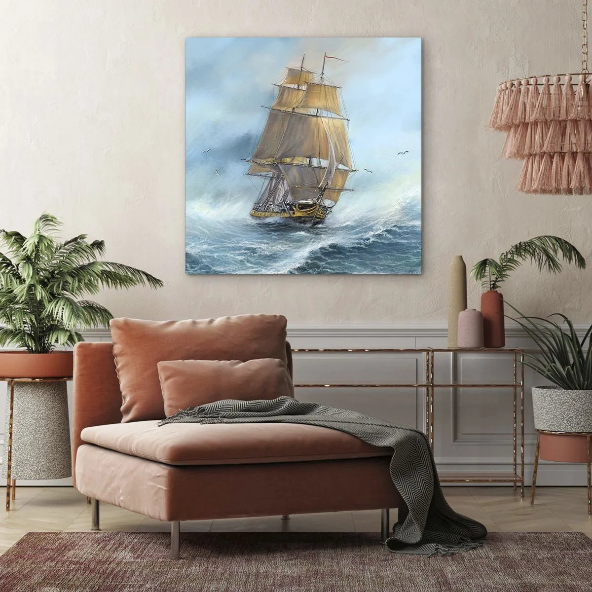 Vászonkép - A hullámok hullámzása - 60x60 cm