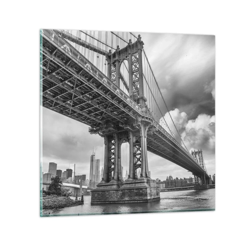 Üveg kép - A város szívébe - 50x50 cm