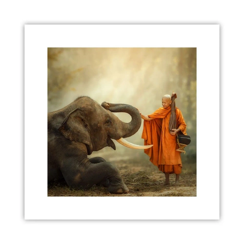 Poszter - Találkozás az utazáskor - 30x30 cm