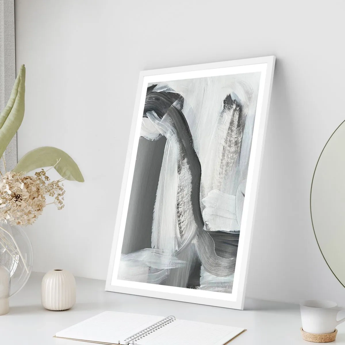 Poszter fekete keretben - Határozott mozgással - 70x100 cm