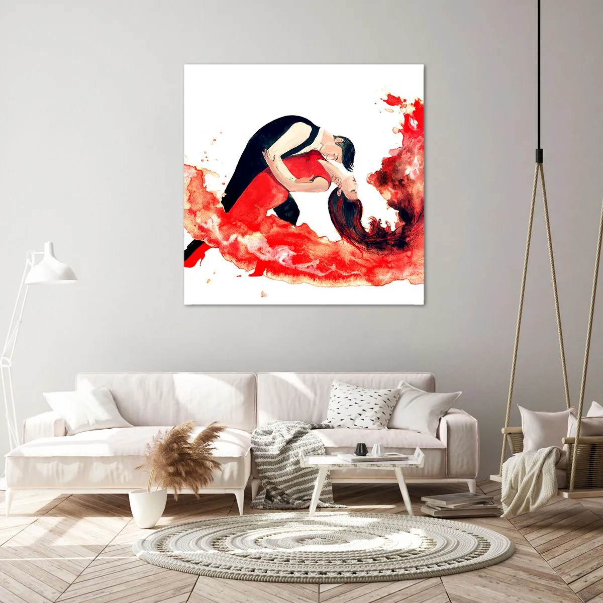 Vászonkép - Tango – érzéki hullám - 70x70 cm