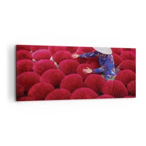 Vászonkép - A rizsföldön - 120x50 cm