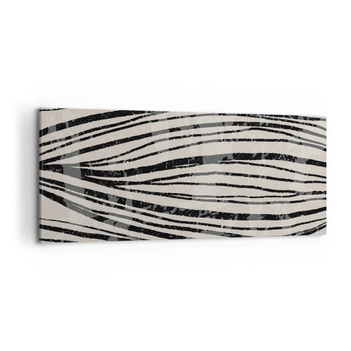 Vászonkép - Vonalak csobbanása - 100x40 cm
