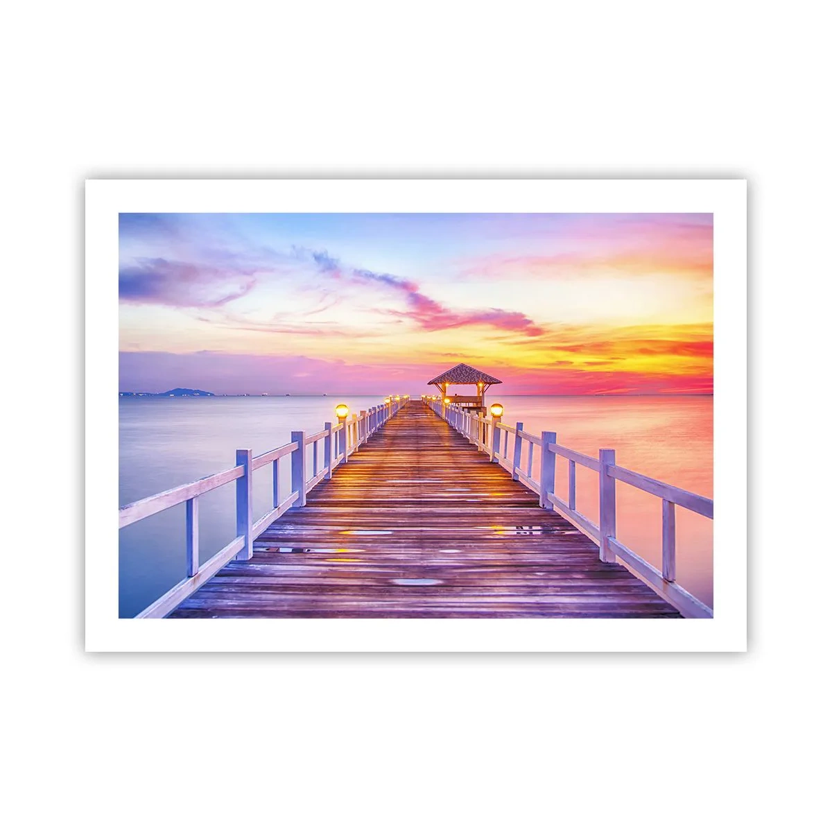 Poszter - Az est lilás-arany csendje - 70x50 cm