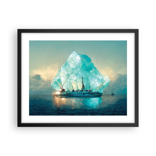 Poszter fehér keretben - Sarkvidéki gyémánt - 50x40 cm