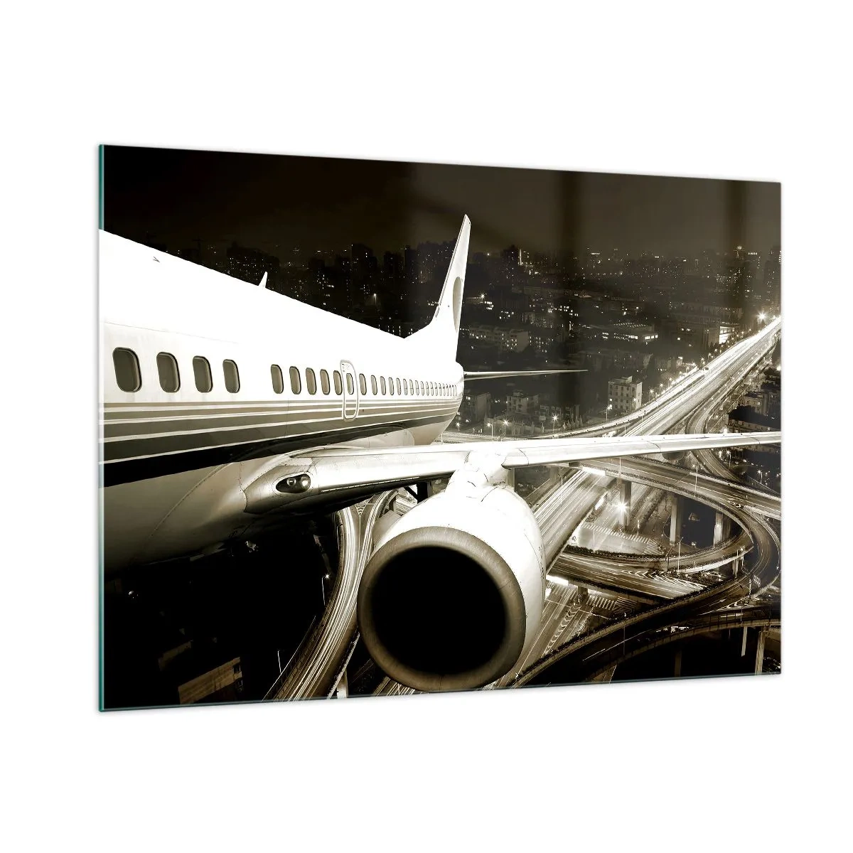 Üveg kép - Felrepülni az éjszakába - 100x70 cm