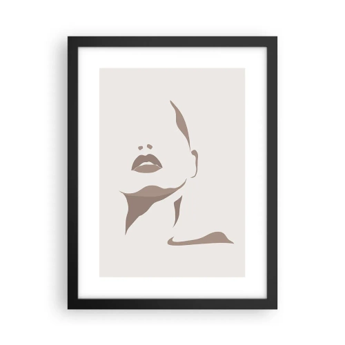 Poszter fehér keretben -  Fényből és árnyékból létrehozott - 30x40 cm