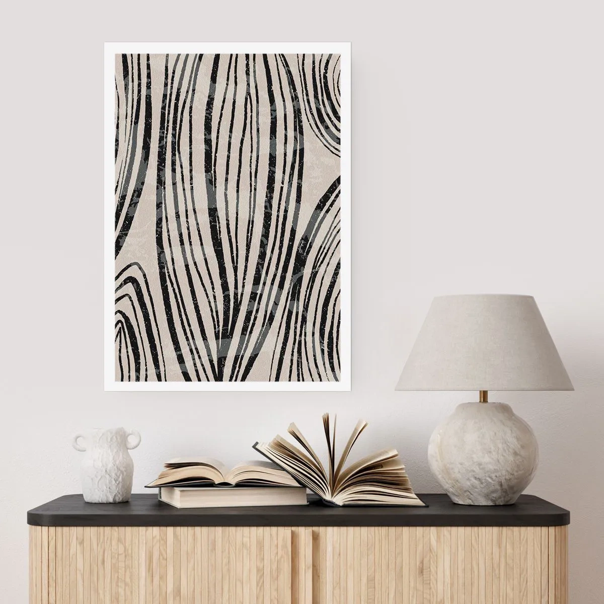 Poszter - Vonalak csobbanása - 70x100 cm