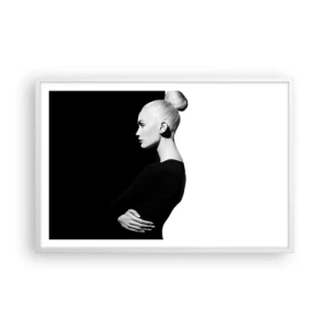Poszter fekete keretben - Egyszerűen egy nő - 91x61 cm