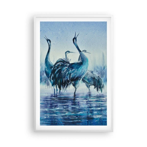 Poszter fekete keretben - Reggeli találkozás - 61x91 cm