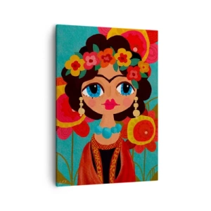 Vászonkép - A mákos leány - 50x70 cm