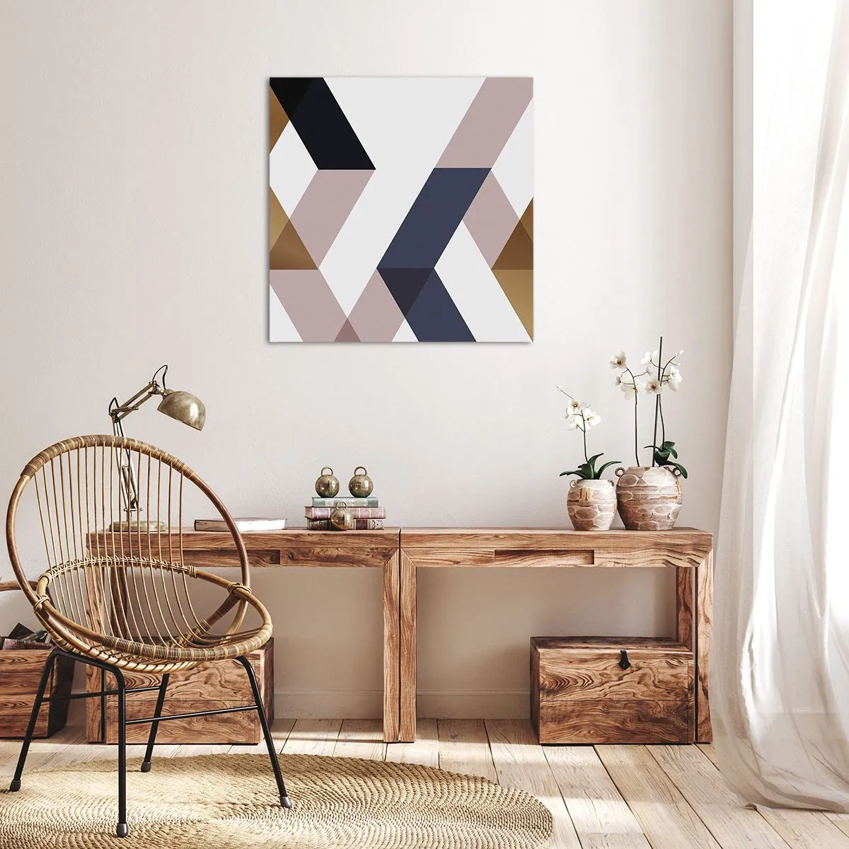 Vászonkép - Síkok és szögek - 40x40 cm