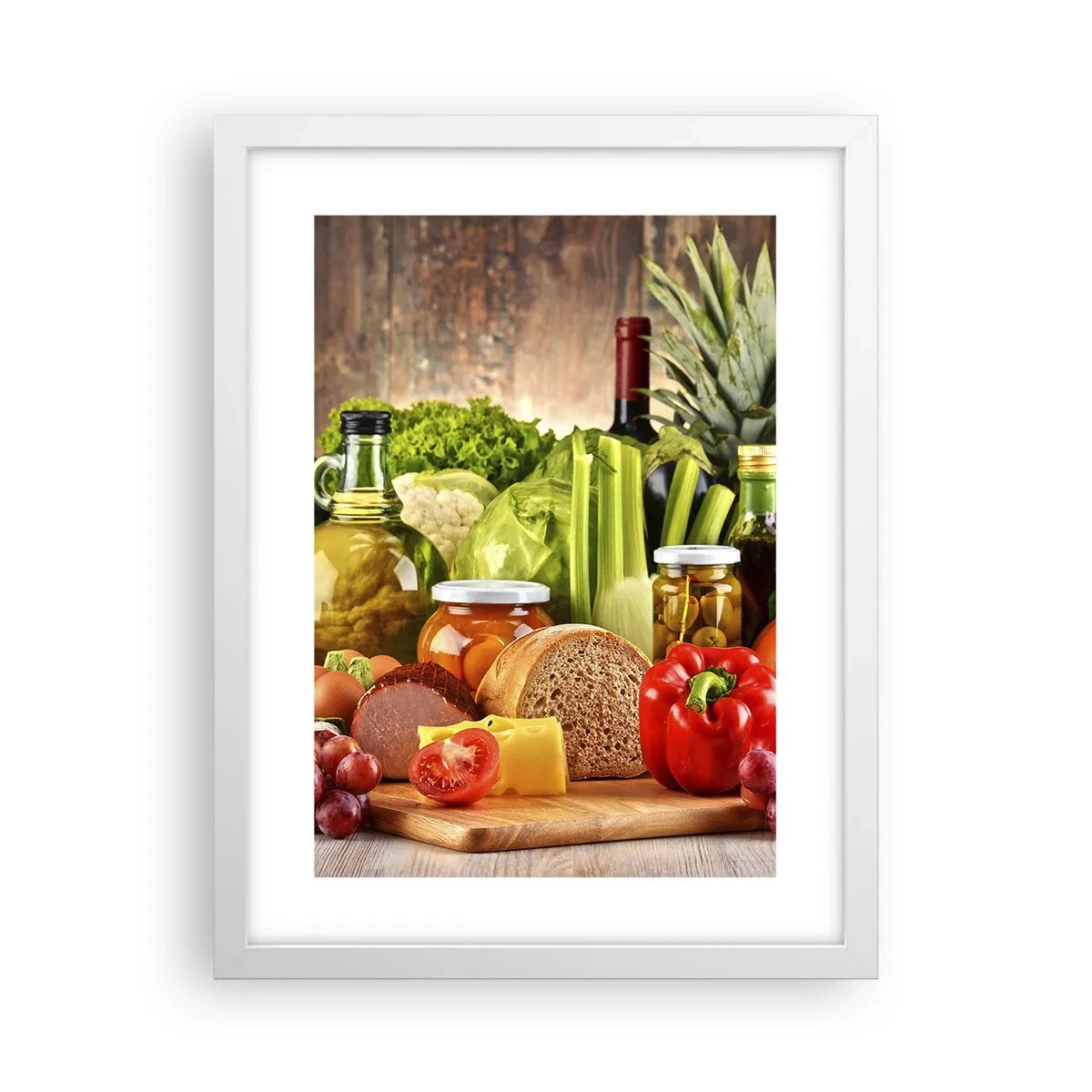 Poszter fekete keretben - Füstölt, sült és pácolt - 30x40 cm