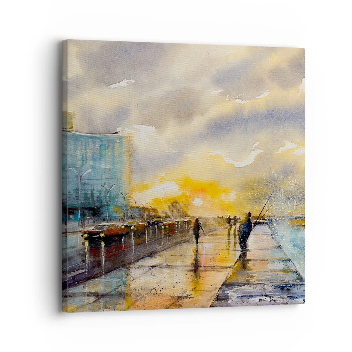 Vászonkép - Élet a parton - 30x30 cm
