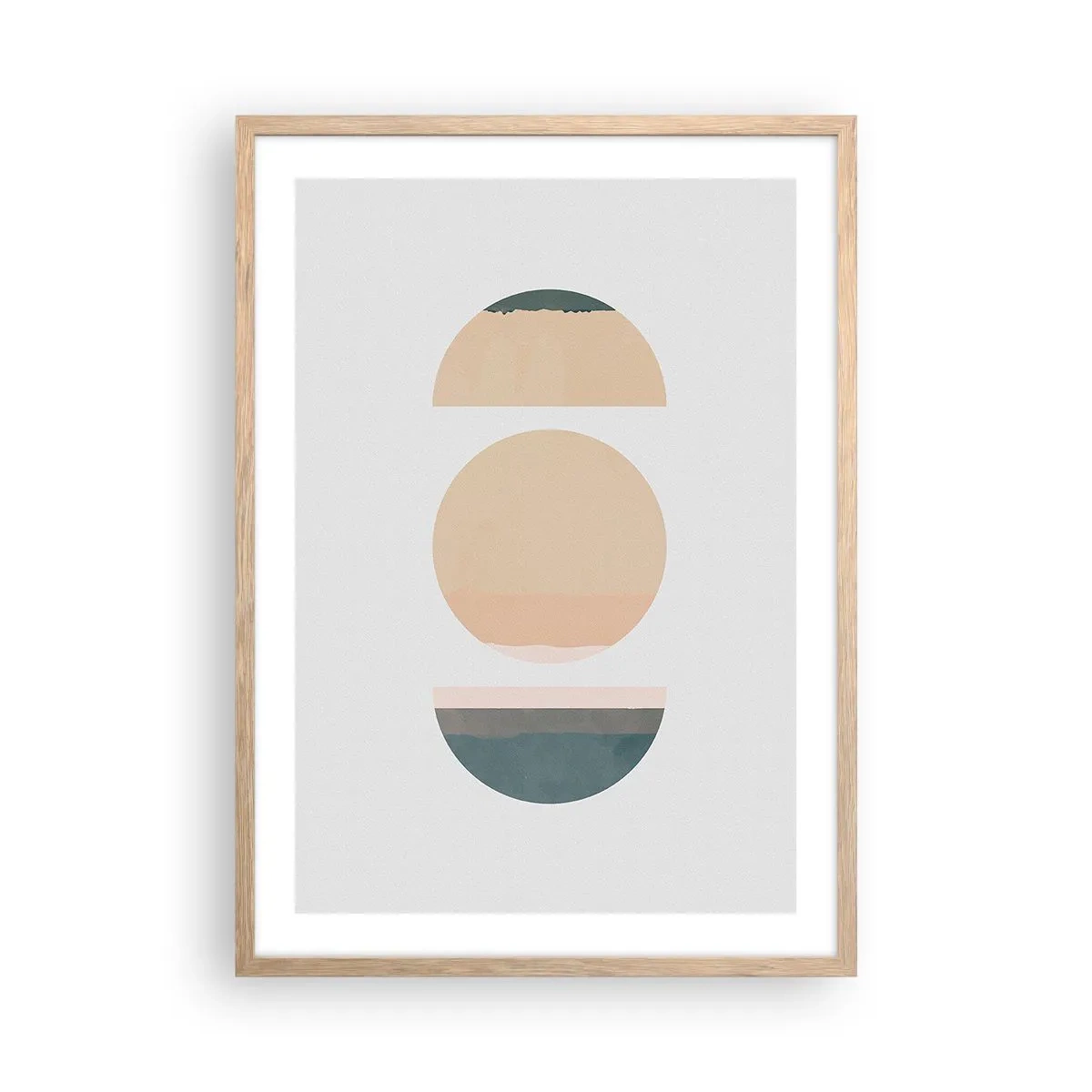 Poszter világos tölgy keretben - Kerékről kerékre - 50x70 cm