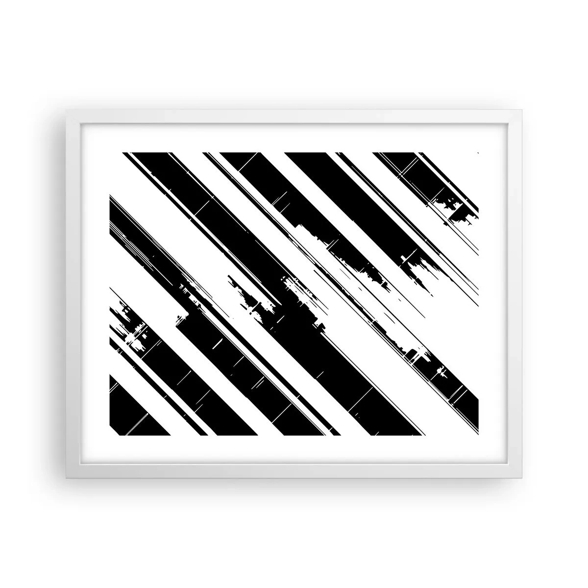 Poszter fekete keretben - Intenzív és dinamikus kompozíció - 50x40 cm