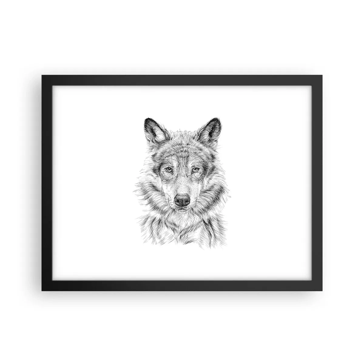 Poszter fehér keretben - Született vezető - 40x30 cm