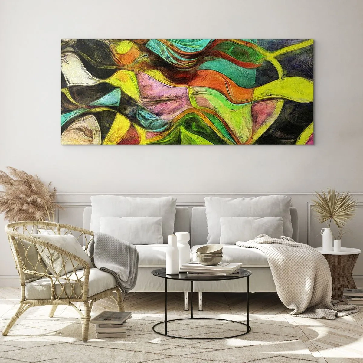 Üveg kép - A mozgás az élet - 100x40 cm