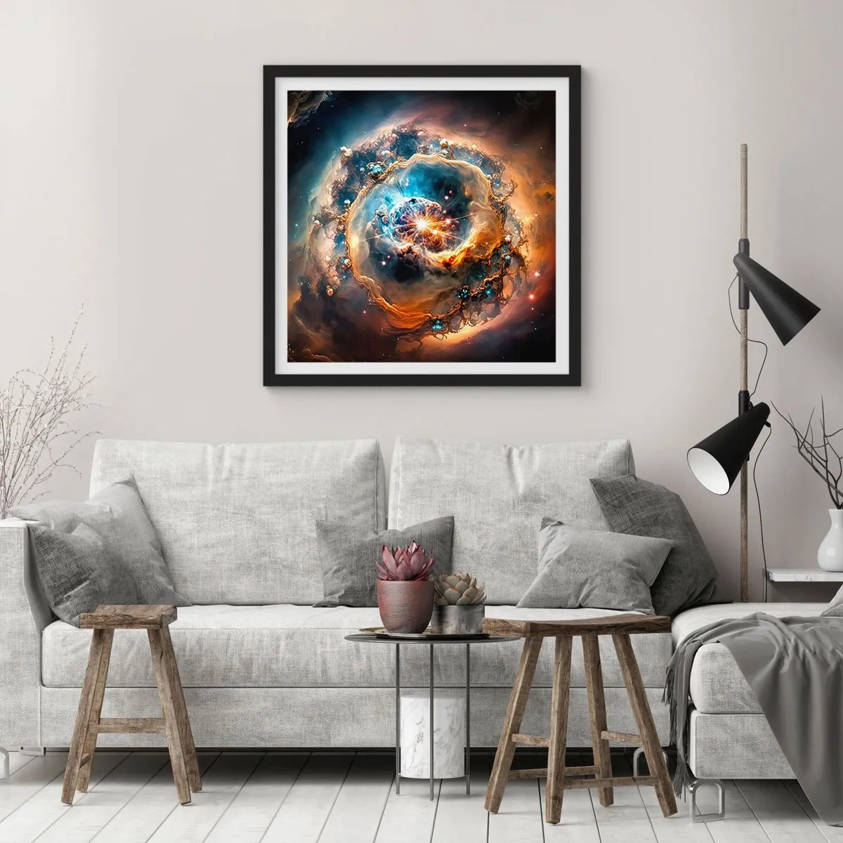 Poszter fehér keretben - Kezdet - 30x30 cm