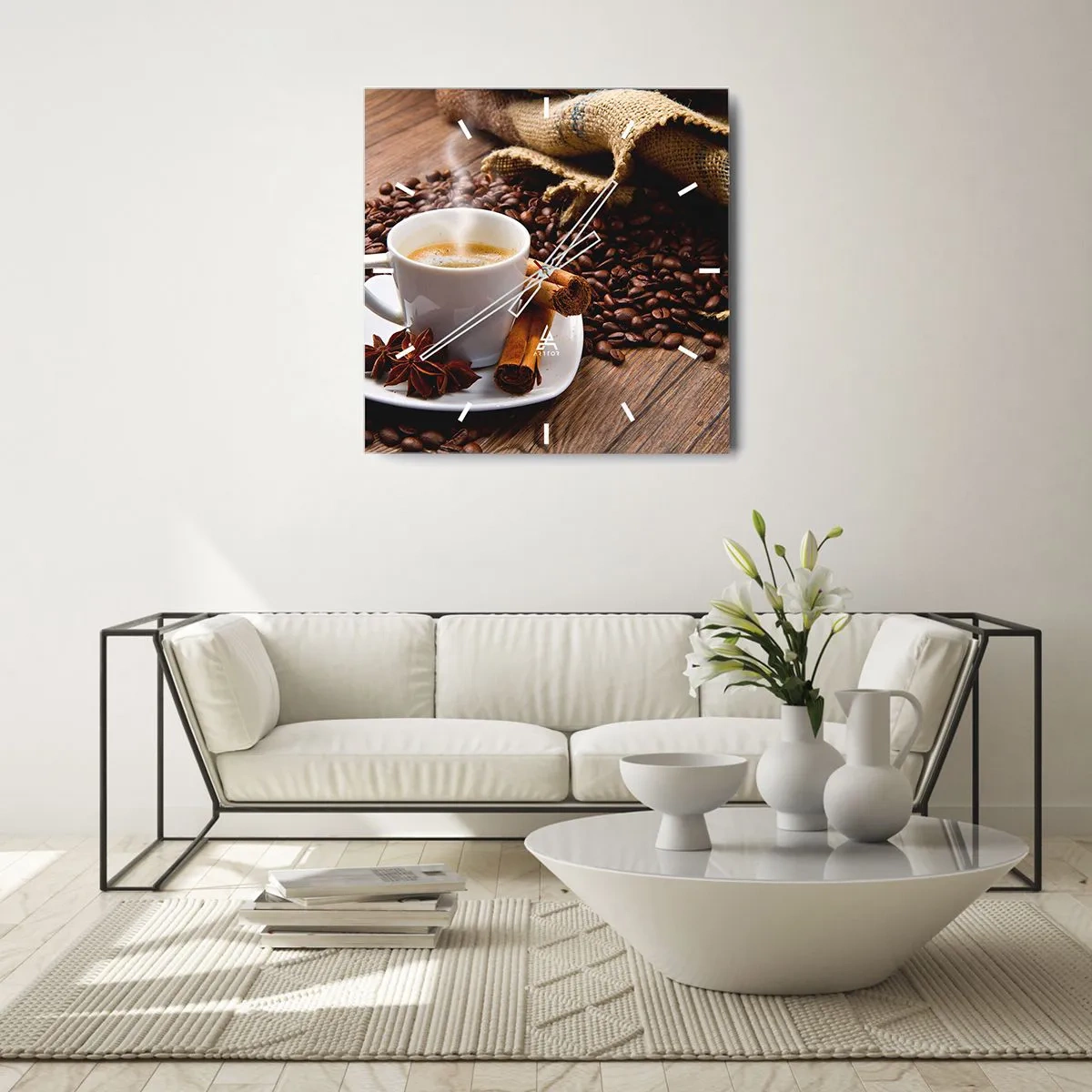 Falióra, Óra - Fűszeres íz és illat - 40x40 cm