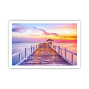 Poszter - Az est lilás-arany csendje - 91x61 cm