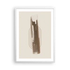 Poszter fekete keretben - Szürke fuvallat - 50x70 cm