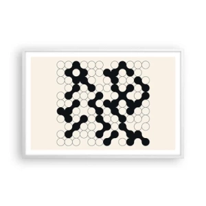 Poszter fekete keretben - Kínai játék - variáció - 91x61 cm