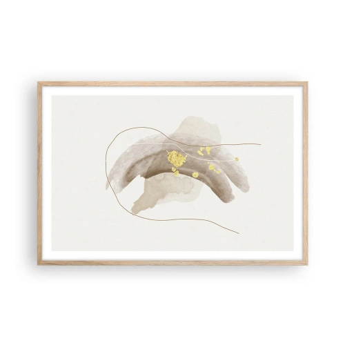 Poszter világos tölgy keretben - Megtalált az űrben - 91x61 cm