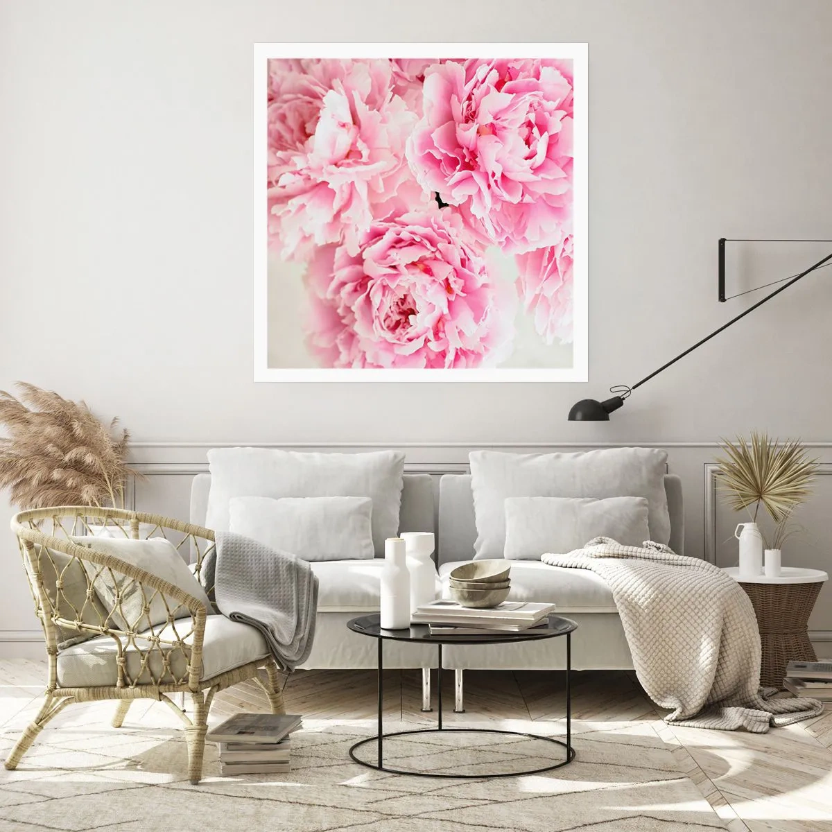 Poszter - Rózsaszín pompában - 50x50 cm