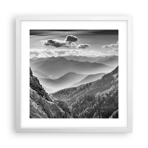 Poszter fekete keretben - Egészen a horizontig - 40x40 cm