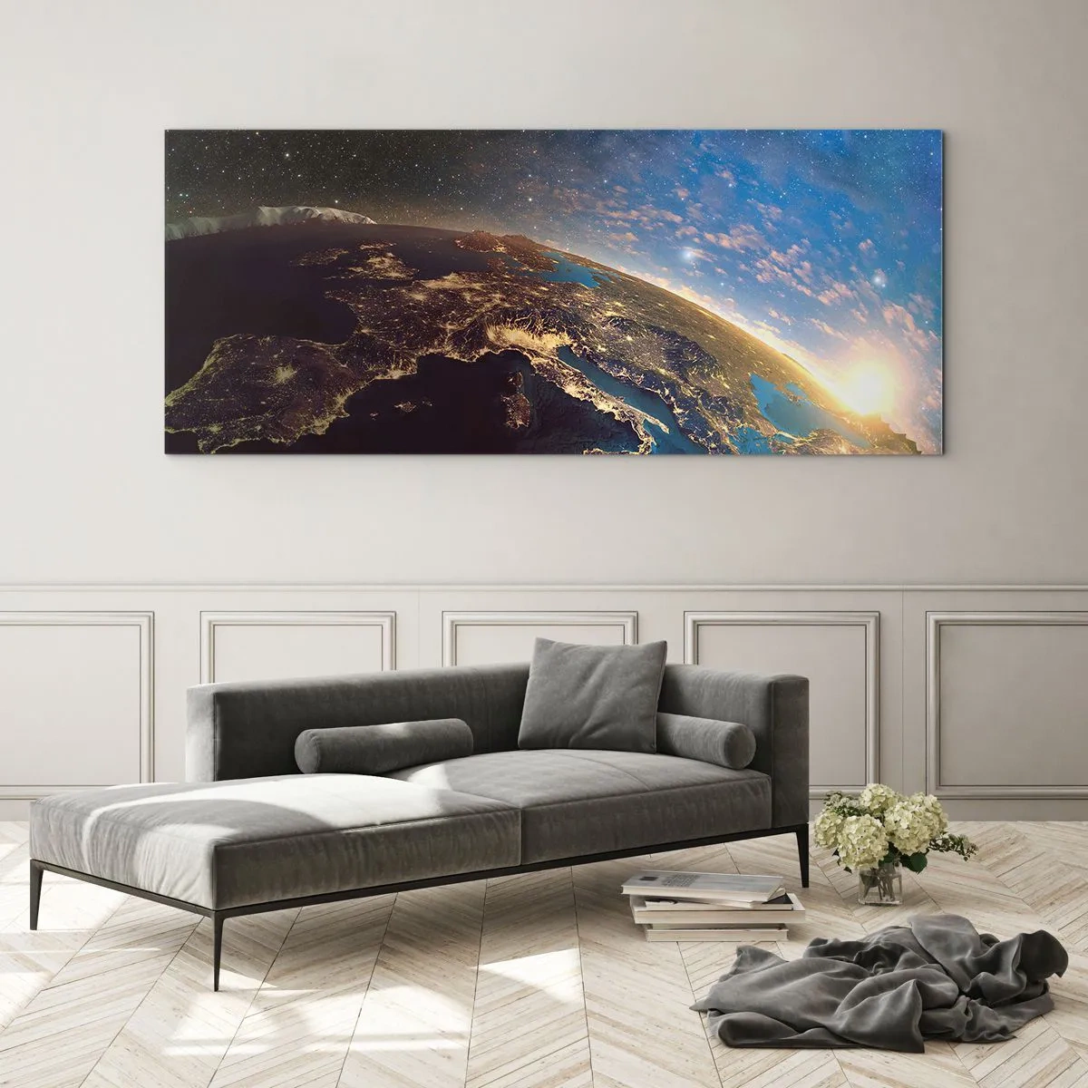 Üveg kép - Tekintsünk magunkra távolról - 100x40 cm