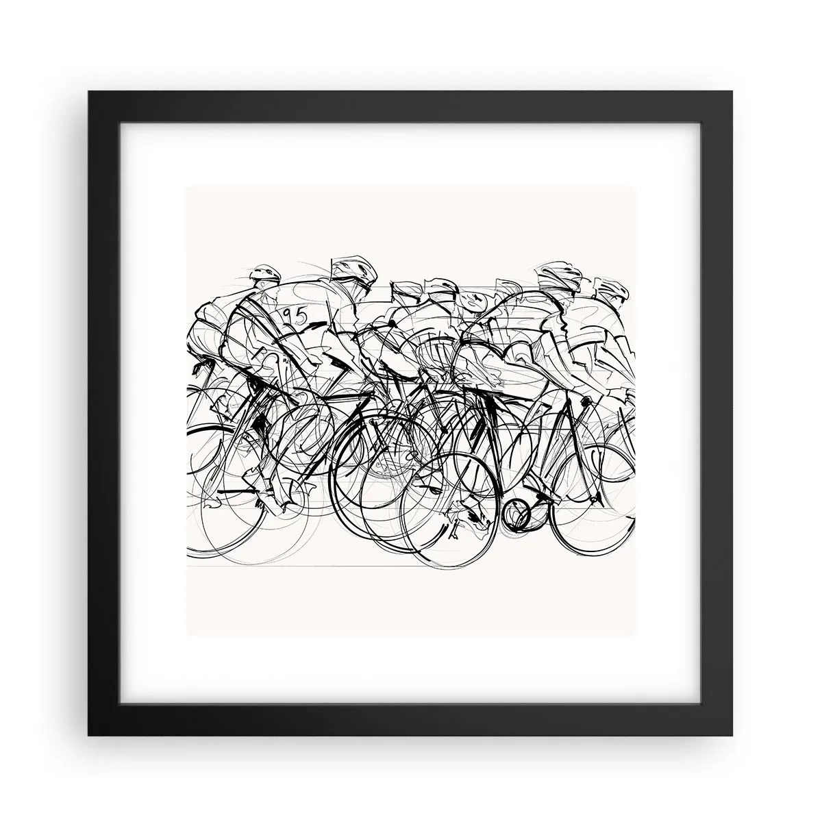 Poszter fehér keretben - Együtt, a csapatban - 30x30 cm