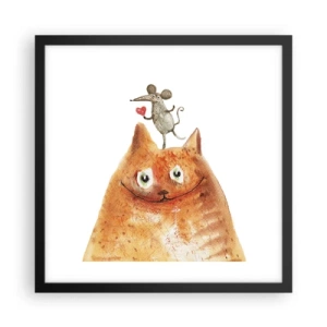 Poszter fehér keretben - A szerelem paradoxonjai - 40x40 cm